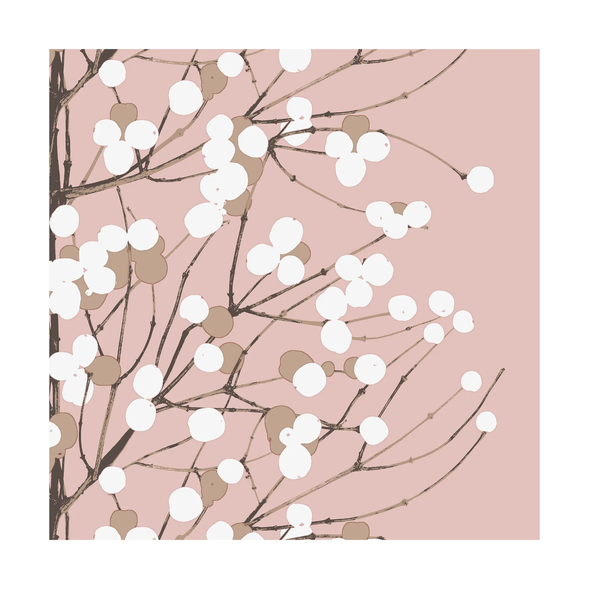 Tovagliolo Lumimarja 33x33 cm confezione da 20, Rosa Marimekko