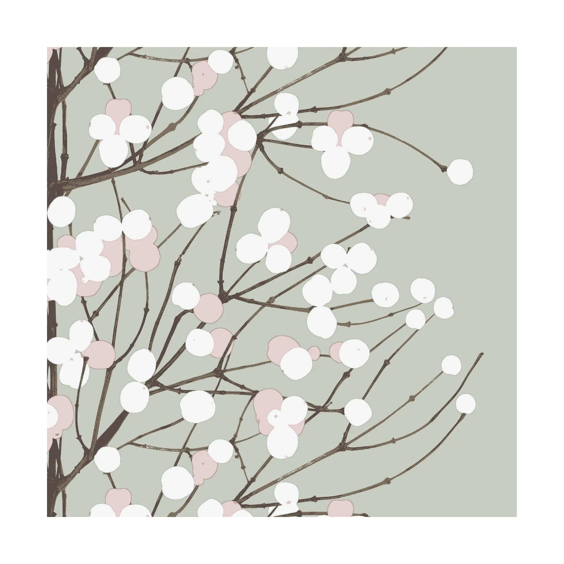 Tovagliolo Lumimarja 33x33 cm confezione da 20, Salvia Marimekko