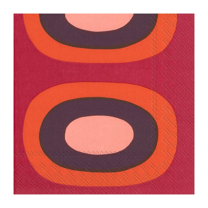 Tovagliolo Melooni, 33x33 cm, confezione da 20 - Rosso - Marimekko