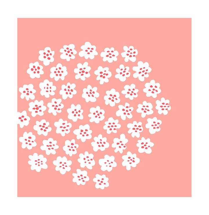 Tovagliolo Puketti 33x33 cm confezione da 20 - Rosa - Marimekko