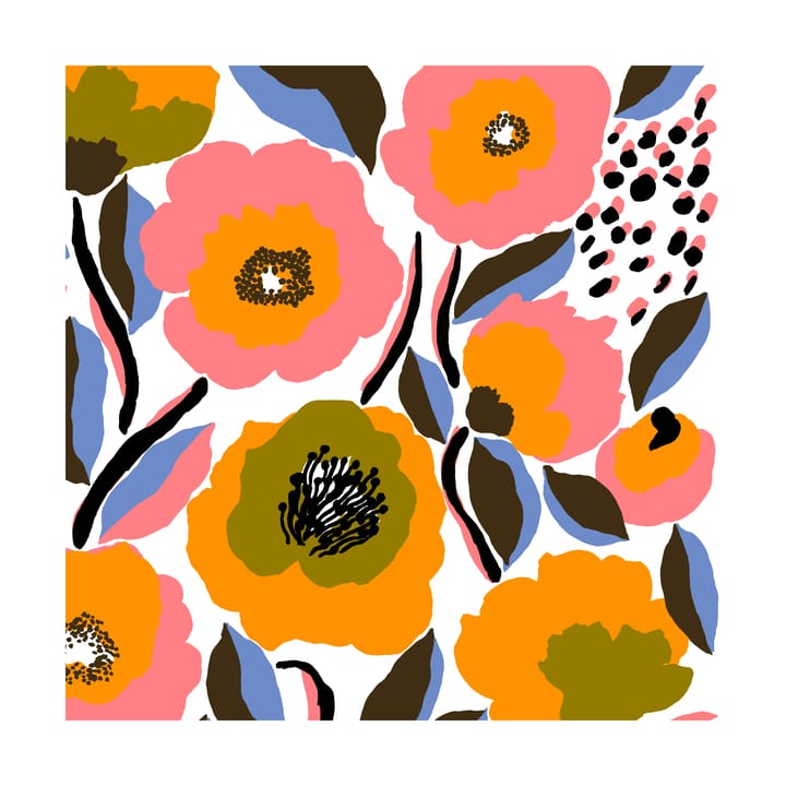 Tovagliolo Rosarium 33x33 cm confezione da 20, Bianco Marimekko