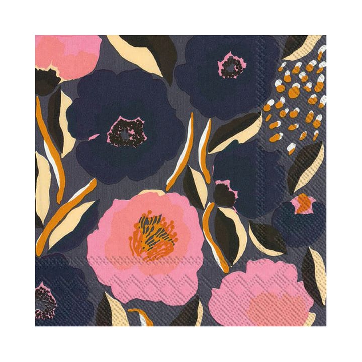 Tovagliolo Rosarium 33x33 cm confezione da 20, blu Marimekko