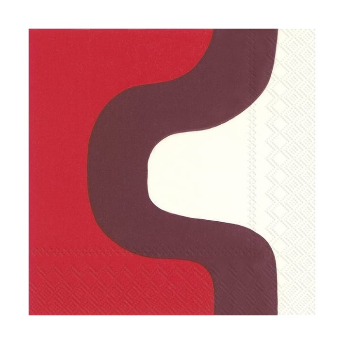 Tovagliolo Seireeni 33x33 cm confezione da 20 - Dark red - Marimekko