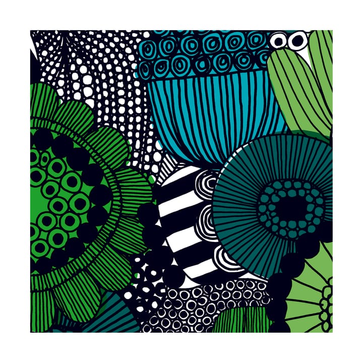 Tovagliolo Siirtolapuutarha 33x33 cm confezione da 20 - Blu-Verde - Marimekko