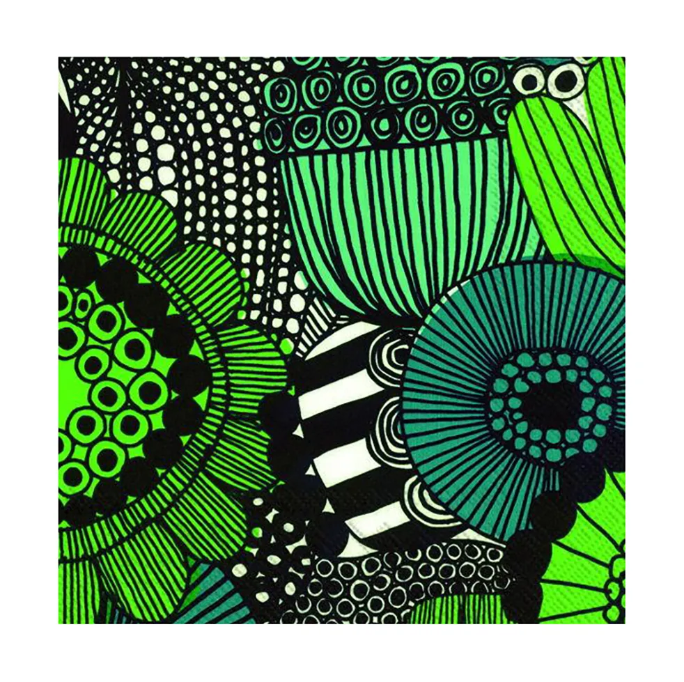 Tovagliolo Siirtolapuutarha 33x33 cm confezione da 20, verde Marimekko