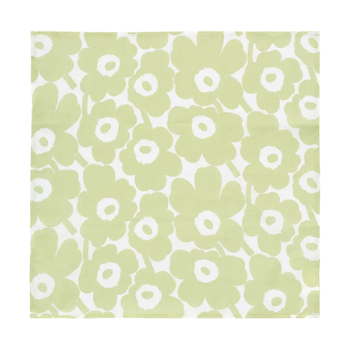 Tovagliolo tessuto Marimekko Mini Unikko 43x43 cm - Pear-white - Marimekko