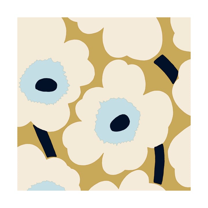 Tovagliolo Unikko 33x33 cm confezione da 20 - Beige-Blu - Marimekko
