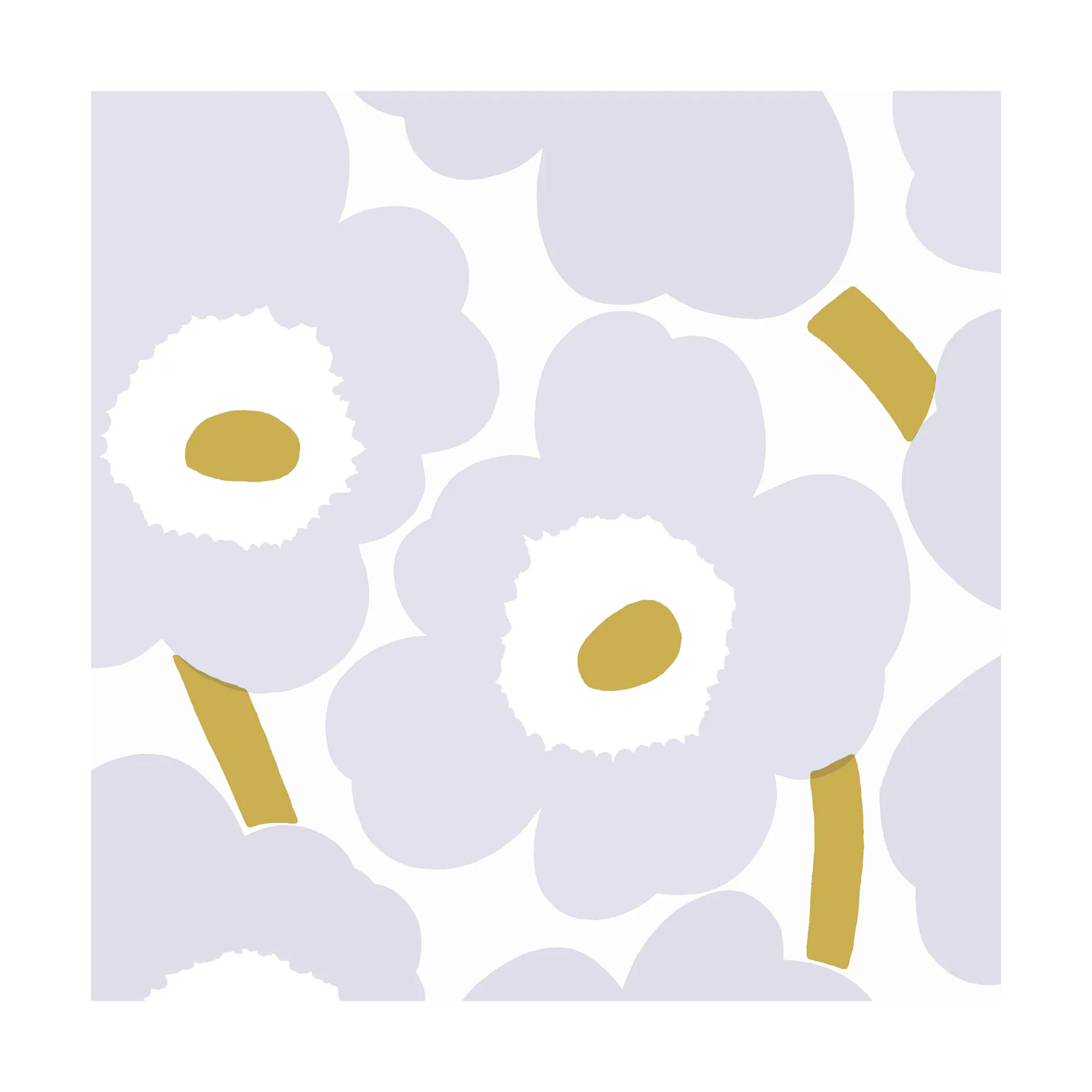 Tovagliolo Unikko 33x33 cm confezione da 20, Grigio Marimekko