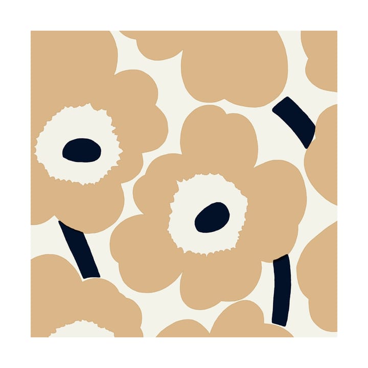 Tovagliolo Unikko 33x33 cm confezione da 20 - Sabbia-Marrone - Marimekko