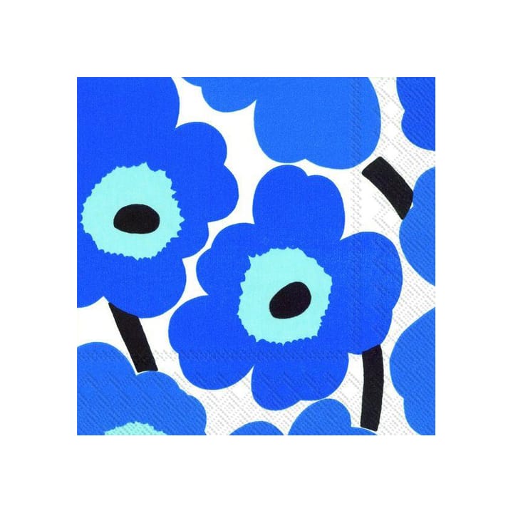Tovagliolo Unikko 40x40 cm confezione da 20 - blu - Marimekko