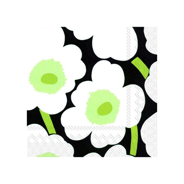 Tovagliolo Unikko 40x40 cm confezione da 20 - nero - Marimekko