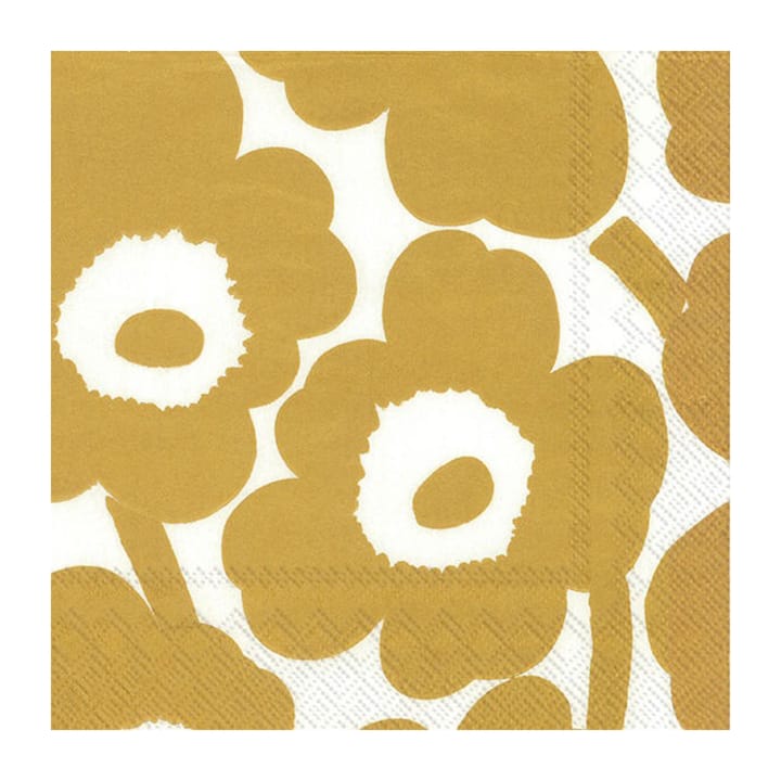 Tovagliolo Unikko 40x40 cm confezione da 20 - White-gold - Marimekko