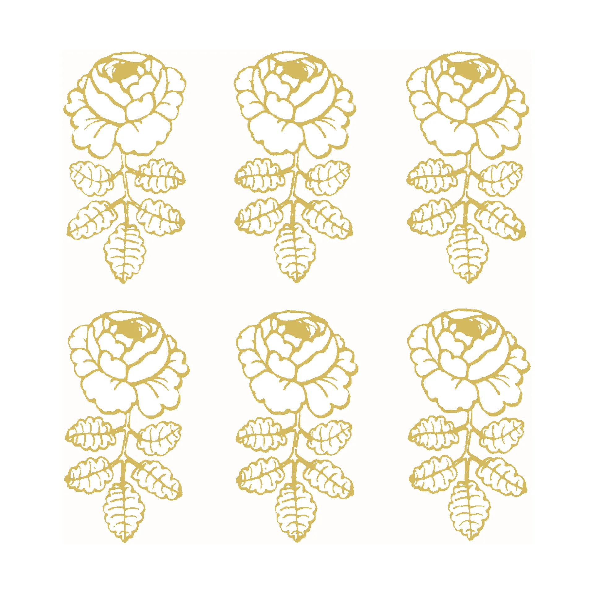 Tovagliolo Vihkiruusu 33x33 cm confezione da 20, Oro-Bianco Marimekko