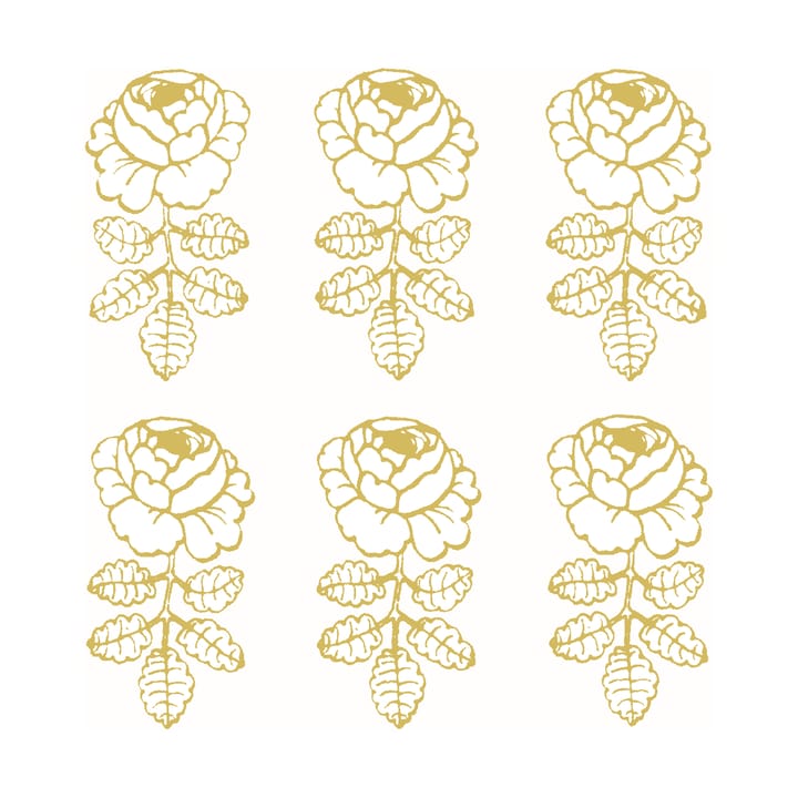 Tovagliolo Vihkiruusu 33x33 cm confezione da 20 - Oro-Bianco - Marimekko