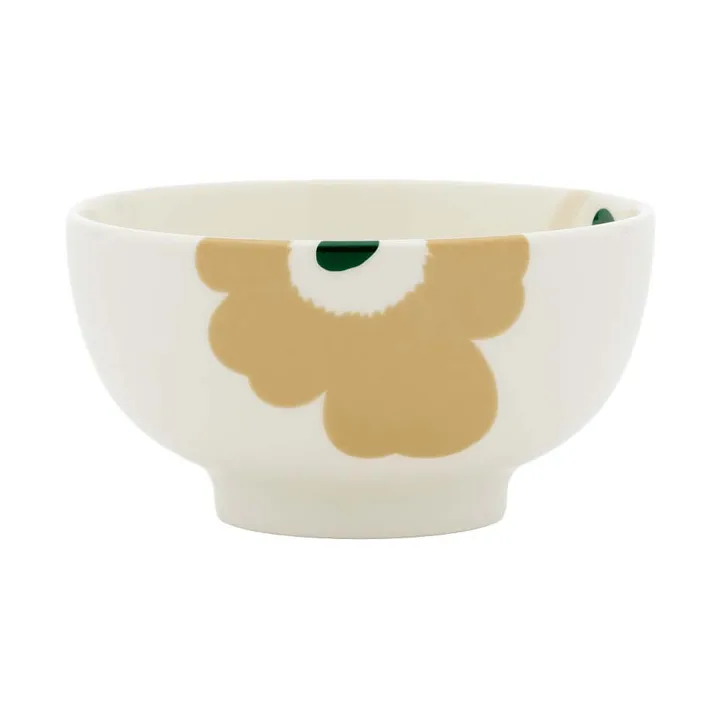 Unikko ciotola 3 dl - Beige-white-light sand-dark green - Marimekko