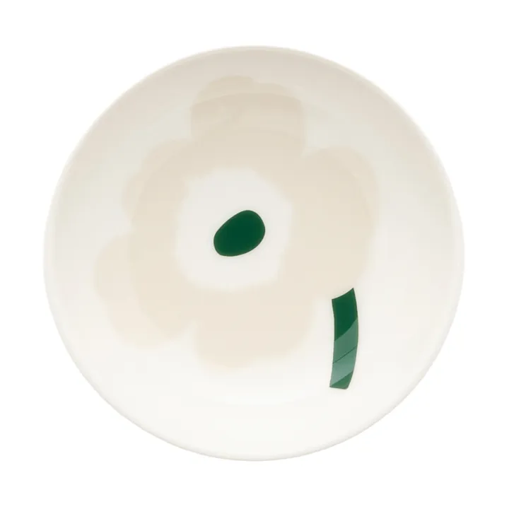 Unikko piatto fondo - Beige-white-light sand-dark green - Marimekko