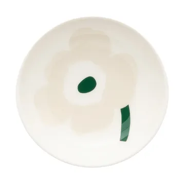 Unikko piatto fondo - Beige-white-light sand-dark green - Marimekko