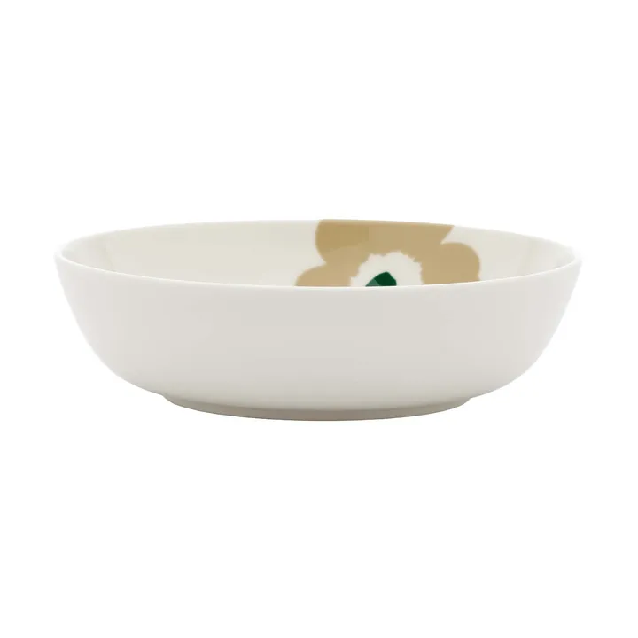 Unikko piatto fondo - Beige-white-light sand-dark green - Marimekko