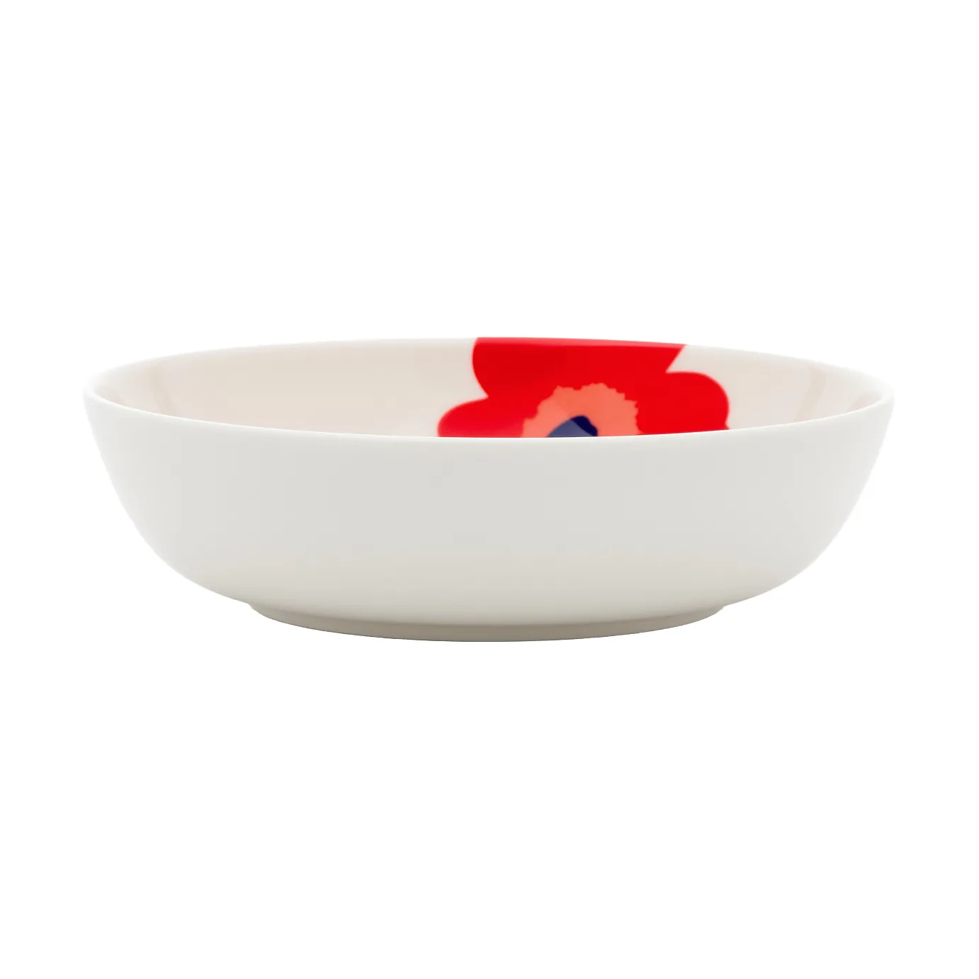 Unikko piatto fondo, White-red-blue Marimekko