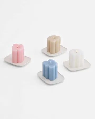Unikko shape candela - Blueberry - Marimekko