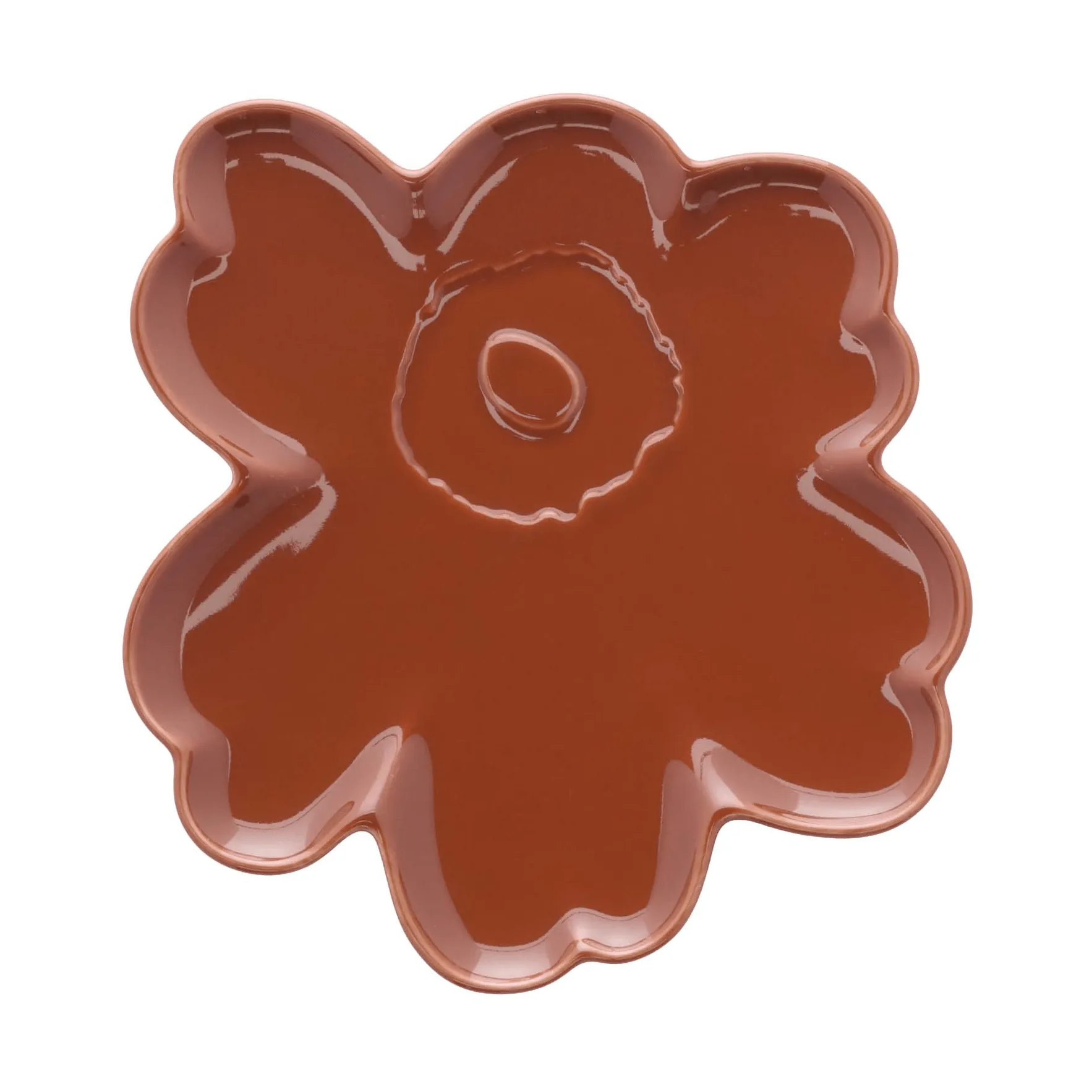 Unikko shape piatto, Castagno Marimekko