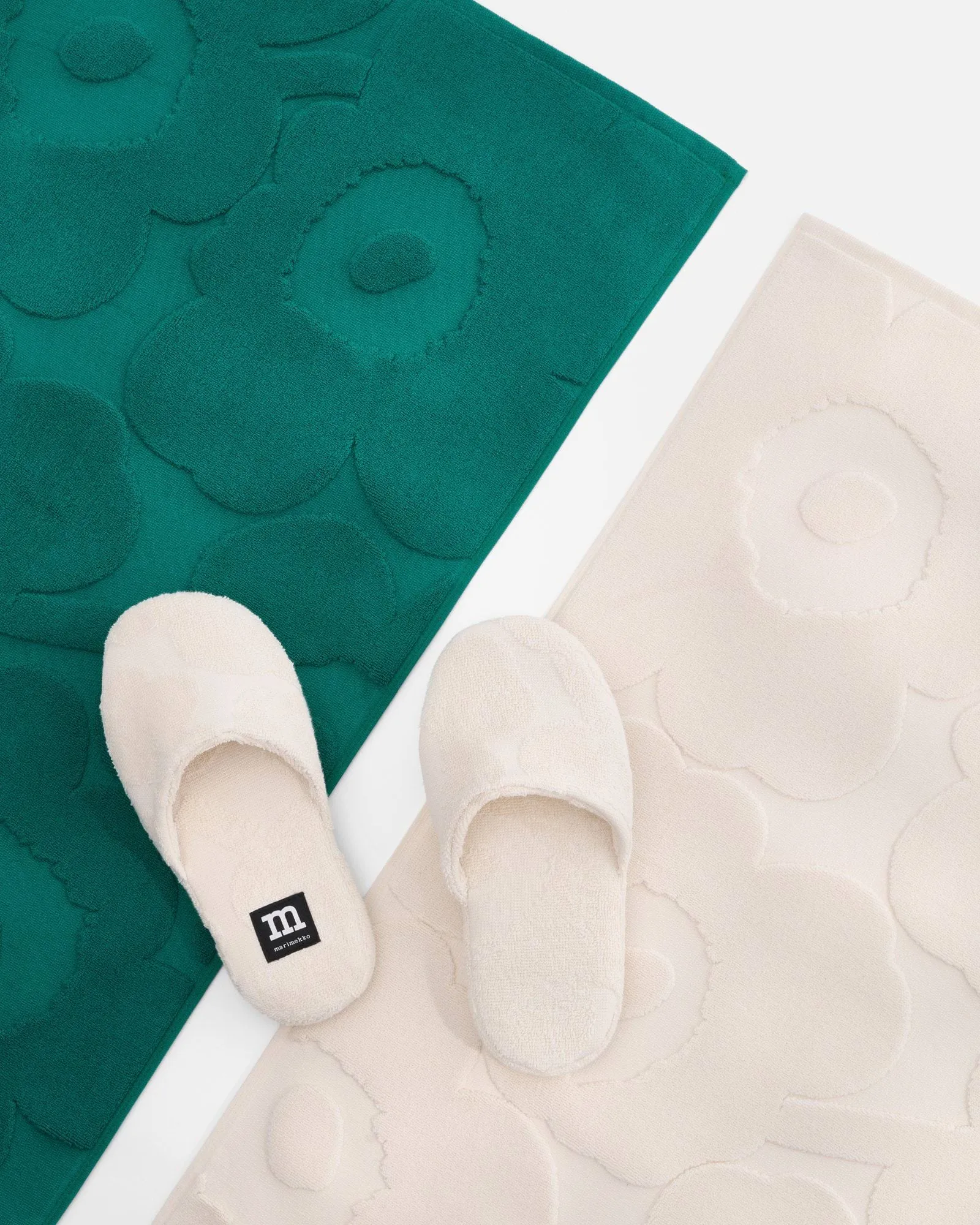 Unikko tappeto da bagno, Smeraldo Marimekko