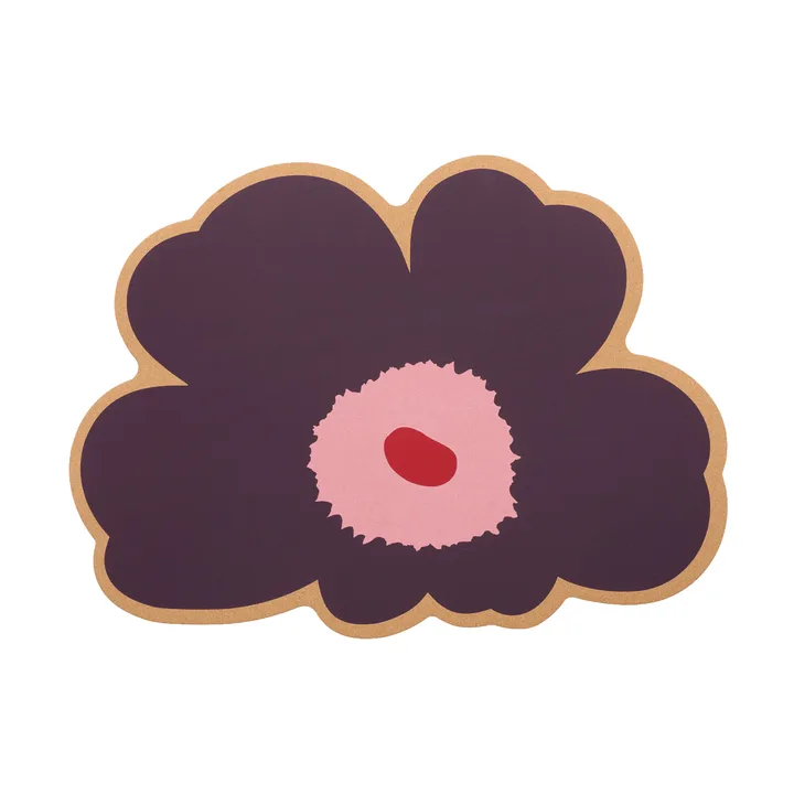 Unikko tovaglietta - Cork-plum-pink-cranberry - Marimekko