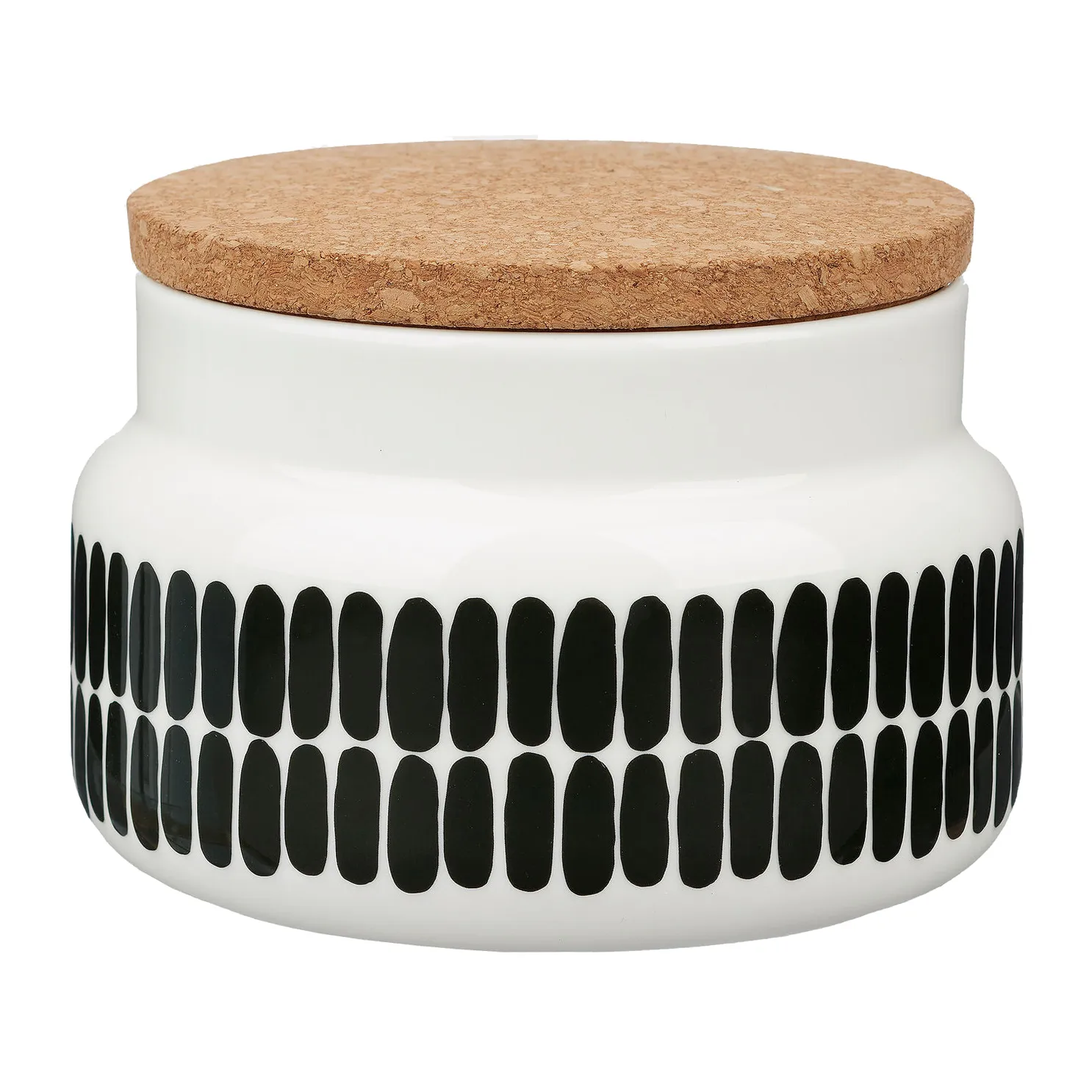 Vasetto Oiva Alku 0,7 L, Bianco-nero Marimekko