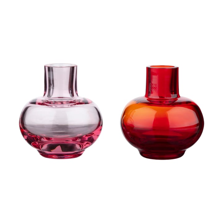 Vaso Mini 2 pezzi - Rosso rubino-rosa - Marimekko