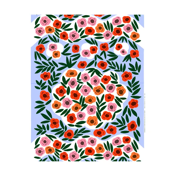 Vaso tessuto - Blu, multicolore - Marimekko