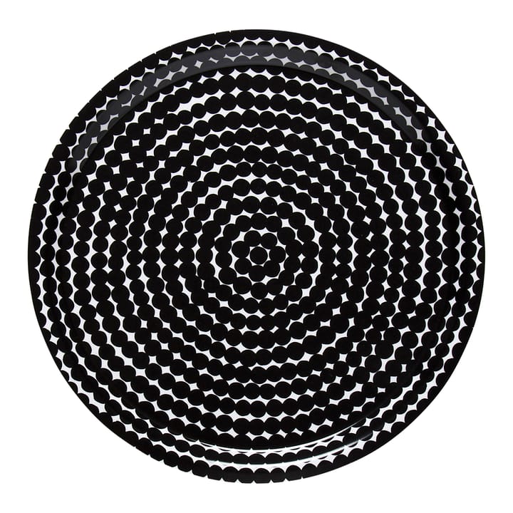 Vassoio Räsymatto Ø 31 cm - Nero-bianco - Marimekko