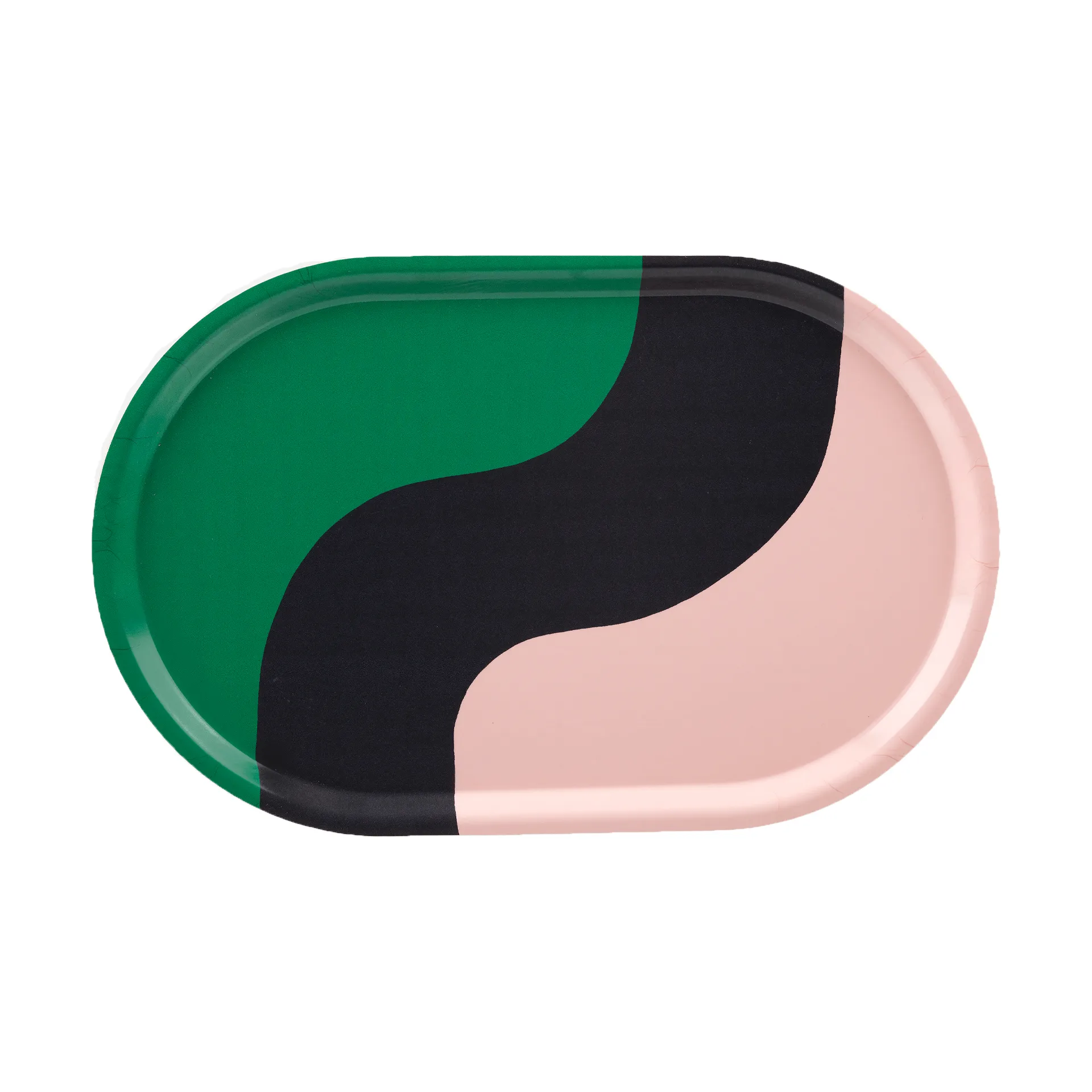 Vassoio Seireeni 28x44 cm, Green-peach-dark blue Marimekko