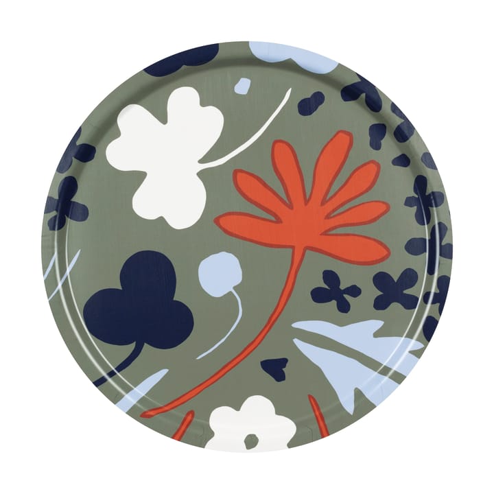 Vassoio Suvi Ø46 cm, Grey green-dark blue Marimekko