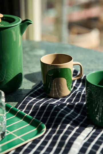 Vassoio Tiiliskivi 20x20 cm - Green-yellow - Marimekko