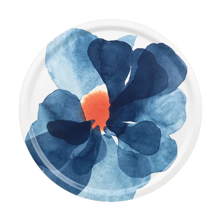 Vassoio Valssi Ø46 cm - White-blue-orange - Marimekko