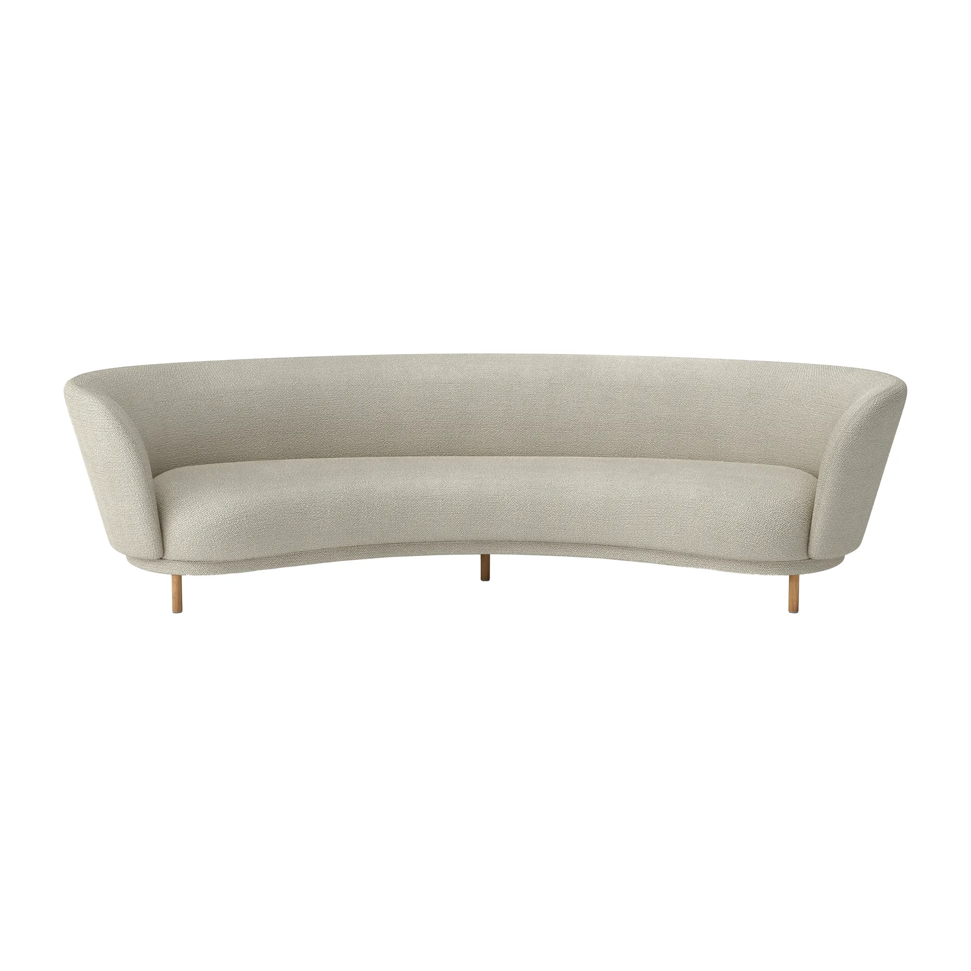 Divano 4 posti Dandy, Sacho Safire 007, gambe in rovere Massproductions