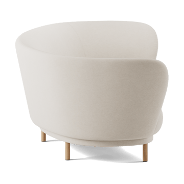 Divano Dandy 3 posti - Rovere naturale-Linara 05 Porridge - Massproductions