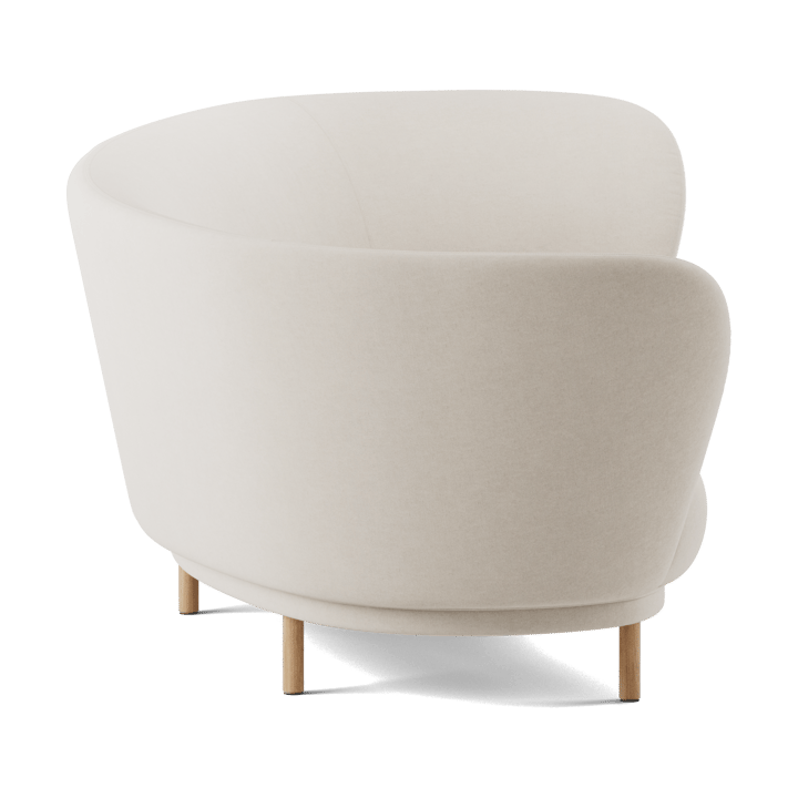 Divano Dandy 3 posti, Rovere naturale-Linara 05 Porridge Massproductions