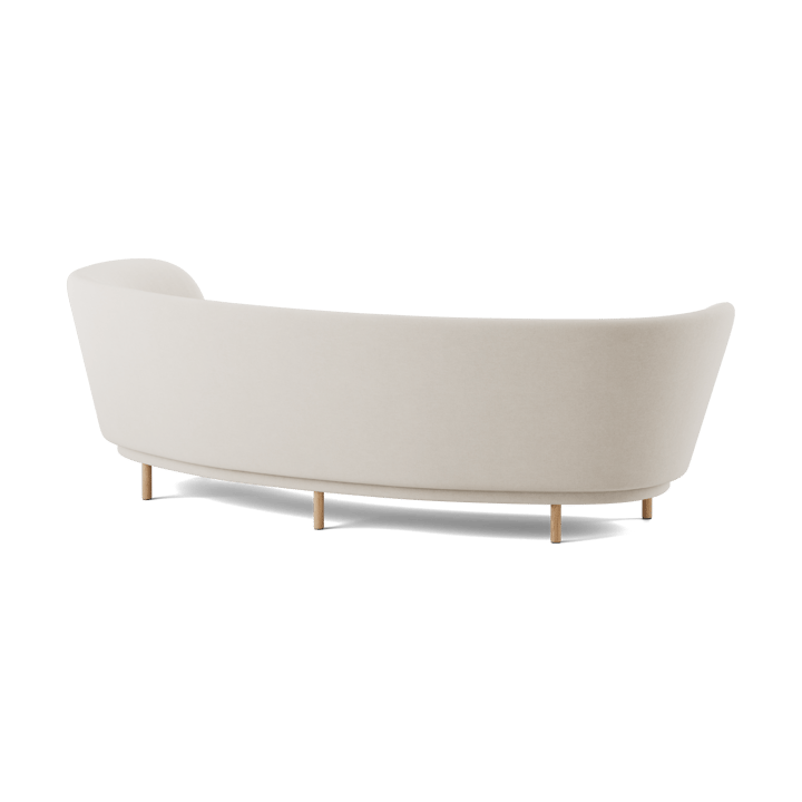 Divano Dandy 3 posti, Rovere naturale-Linara 05 Porridge Massproductions