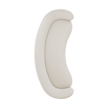 Divano Dandy 3 posti - Rovere naturale-Linara 05 Porridge - Massproductions
