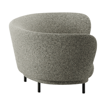 Divano Dandy 3 posti - Rovere nero - Kirkby Design, Spiral - 23 Monochrome - Massproductions