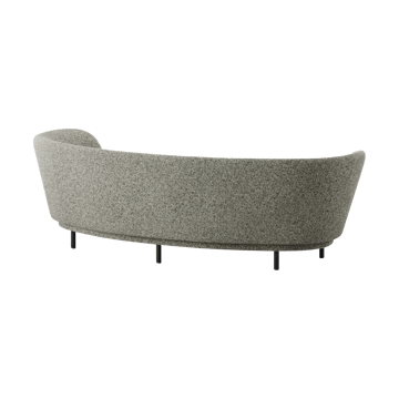 Divano Dandy 3 posti - Rovere nero - Kirkby Design, Spiral - 23 Monochrome - Massproductions