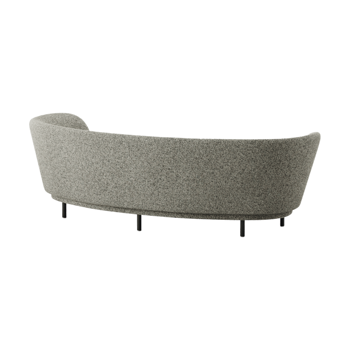 Divano Dandy 3 posti, Rovere nero - Kirkby Design, Spiral - 23 Monochrome Massproductions