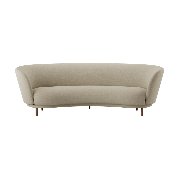Divano Dandy 3 posti - Walnut-Ecriture 240 - Massproductions