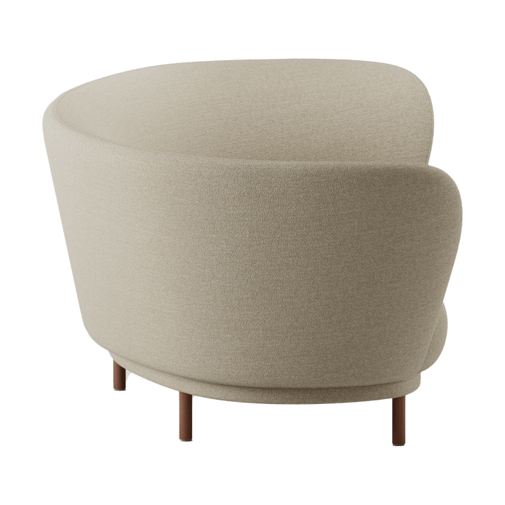 Divano Dandy 3 posti, Walnut-Ecriture 240 Massproductions