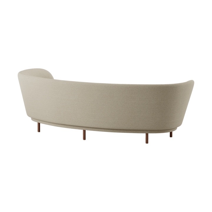 Divano Dandy 3 posti, Walnut-Ecriture 240 Massproductions