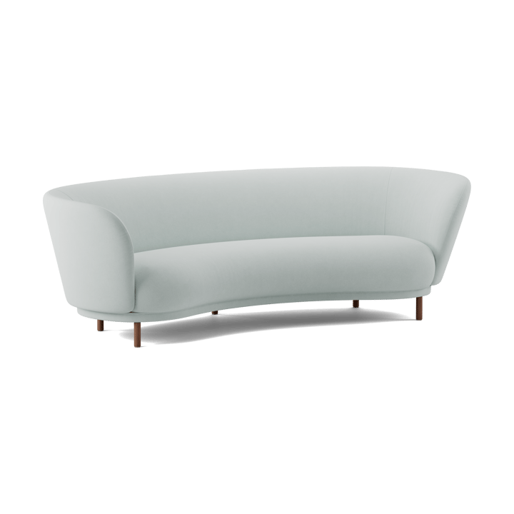 Divano Dandy 3 posti, Walnut-Linara 253 Swedish Grey Massproductions