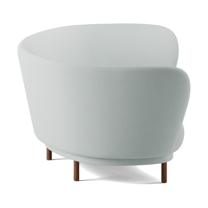 Divano Dandy 3 posti, Walnut-Linara 253 Swedish Grey Massproductions
