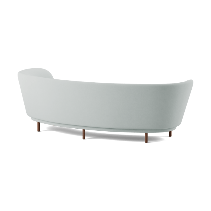 Divano Dandy 3 posti, Walnut-Linara 253 Swedish Grey Massproductions