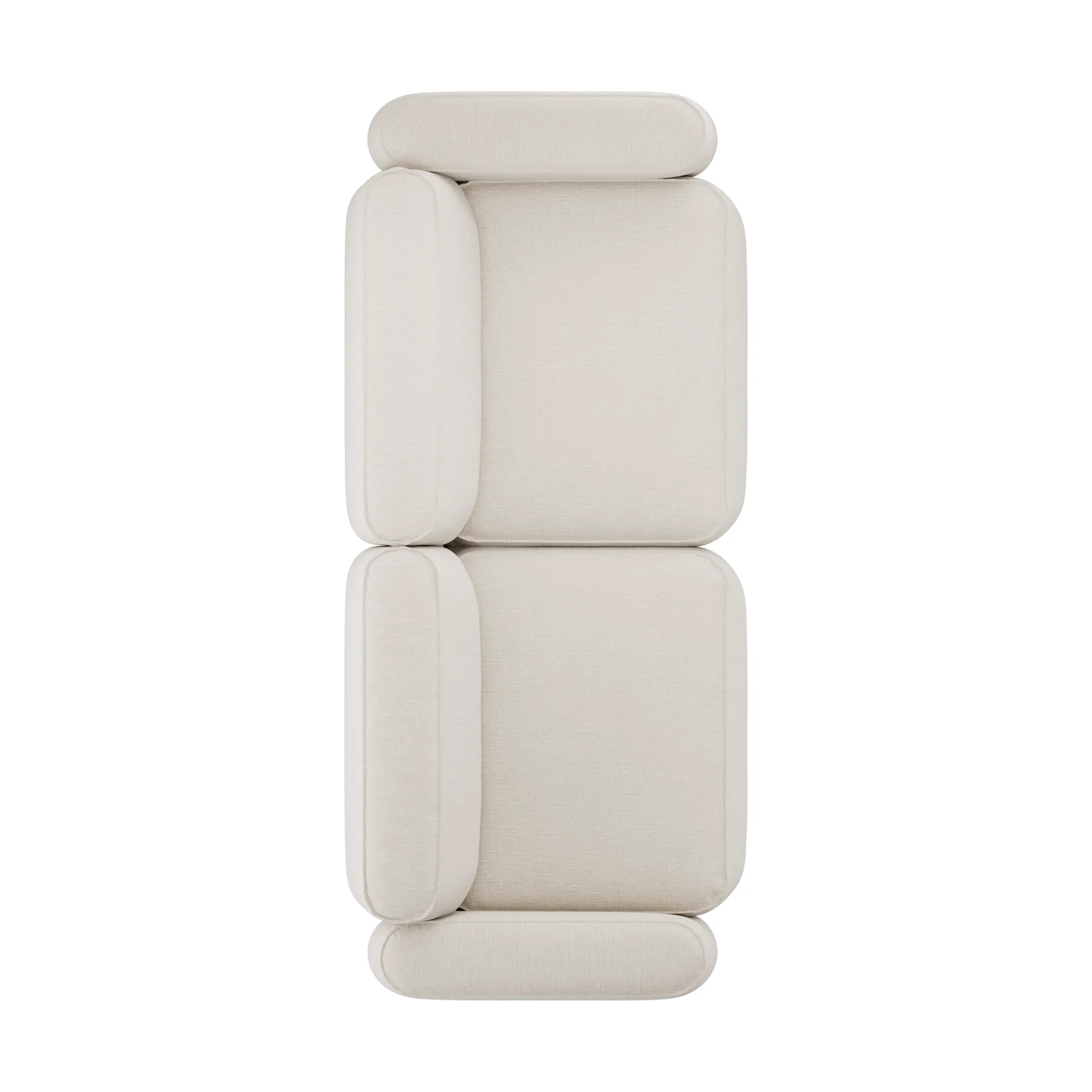 Divano Patch 2,5 posti, Linara 05 Porridge Massproductions